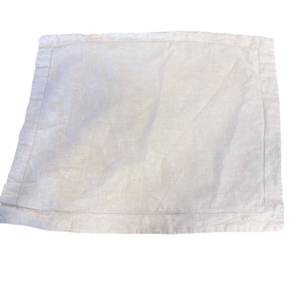 Pottery Barn Belgian Flax 100% Linen Standard Pillow Sham Case Cover Beige